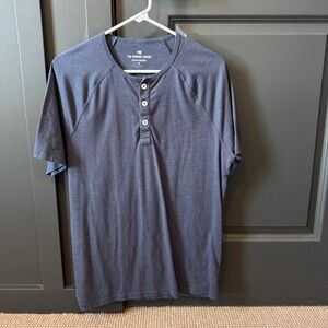 The Normal Brand Men's Navy Henley tee
